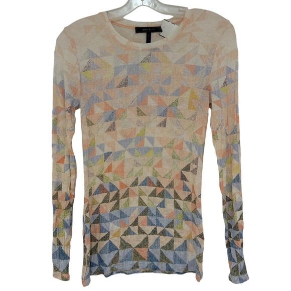 BCBGMAXAZRIA - Women’s - 'Agda' Long Sleeve Design Top - Picture 2 of 6